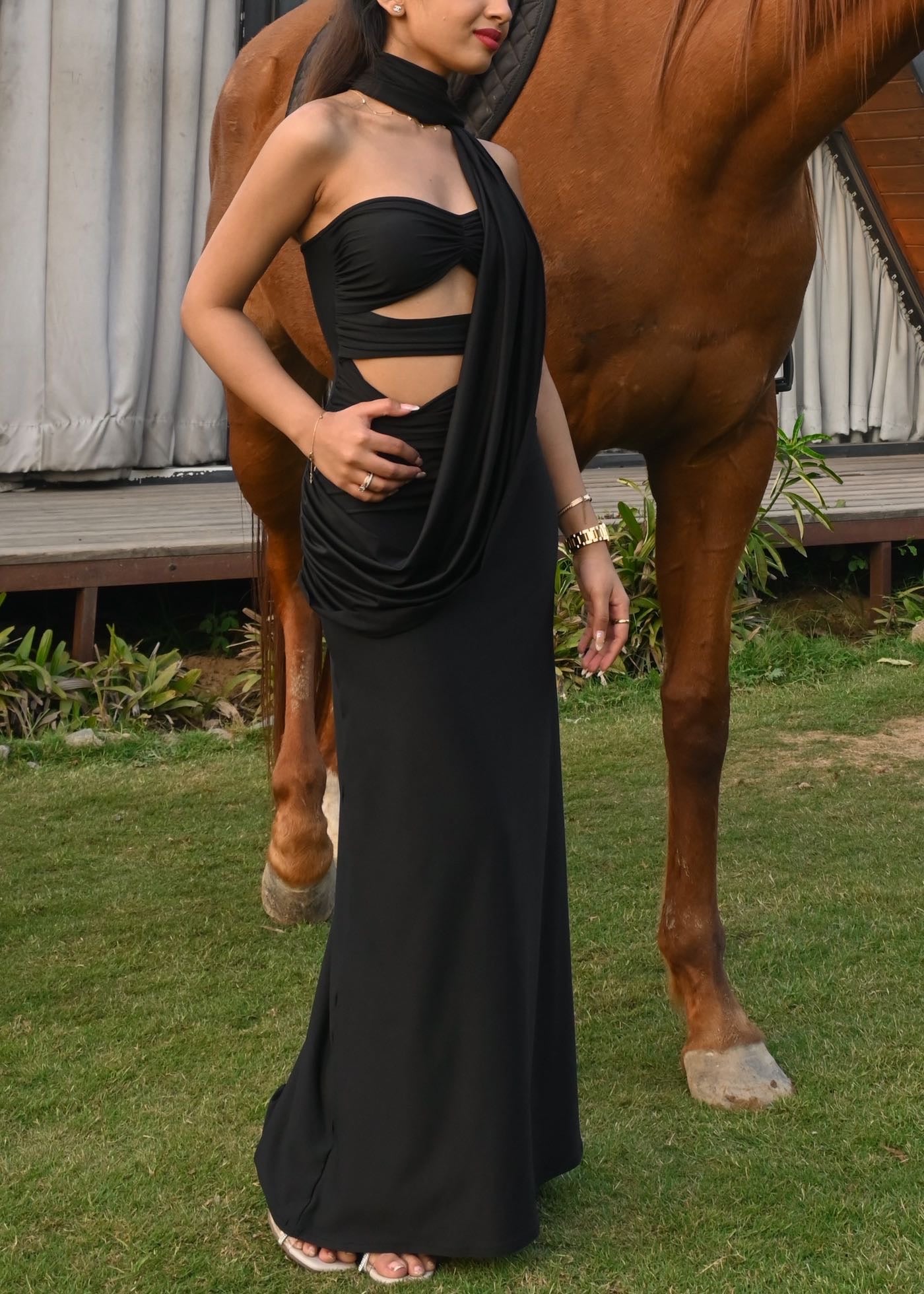 Selene Drape Dress