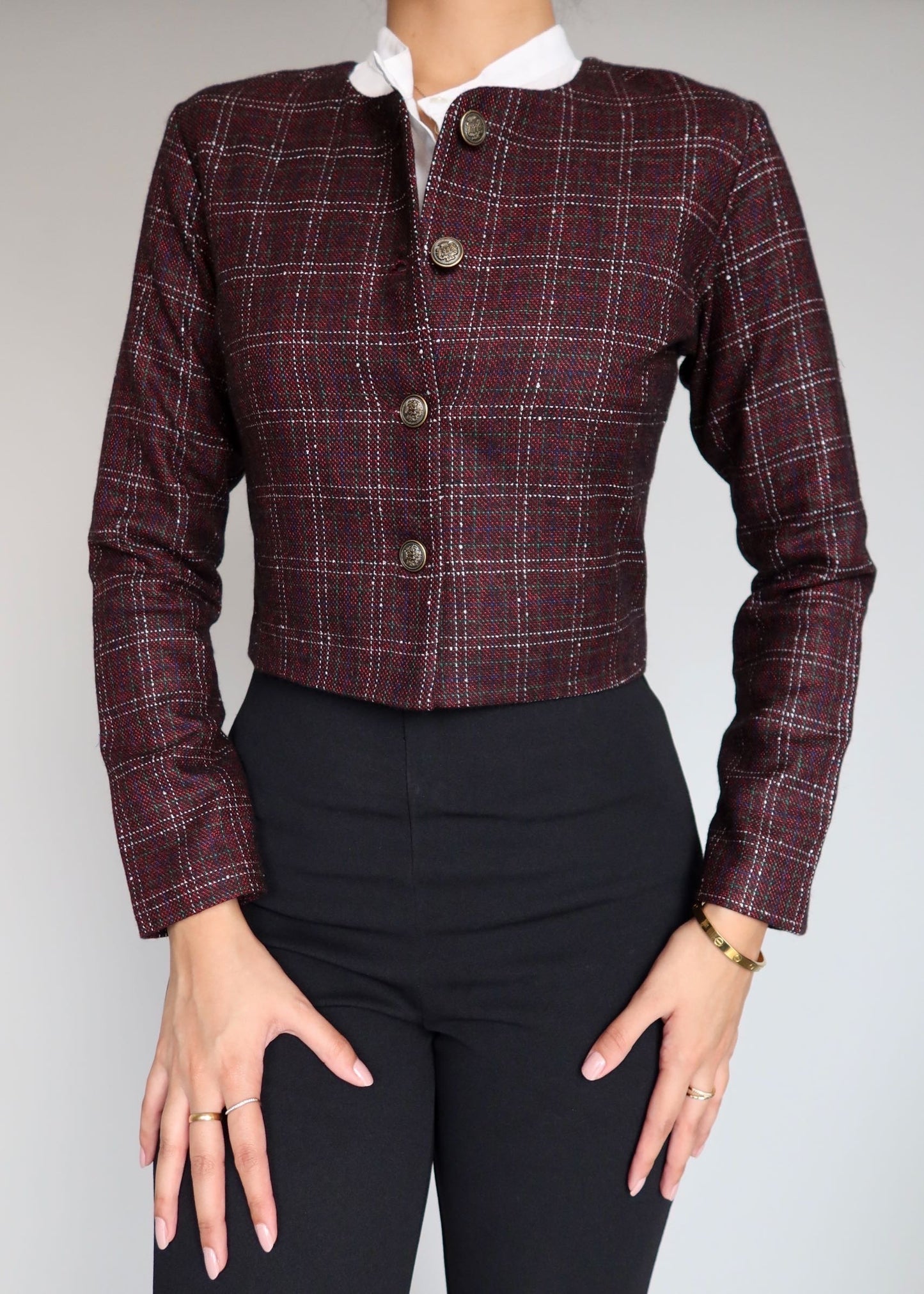 Cherry Tweed Jacket