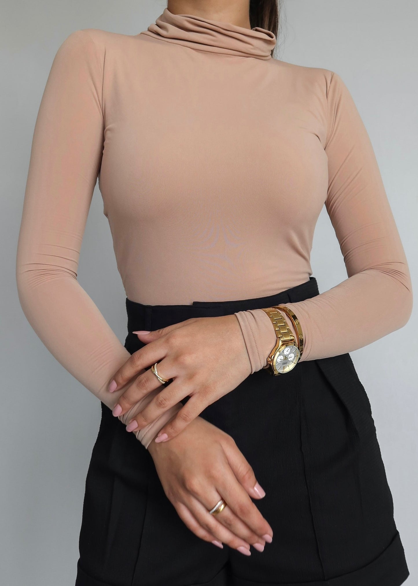 Turtle Neck Full Sleeves Top