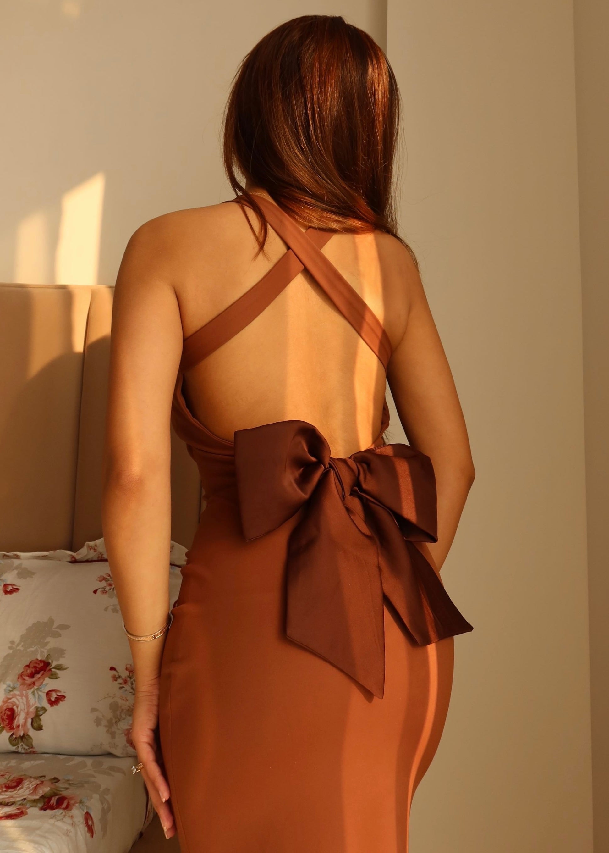Opera Bow Backless Dress – diamondlady