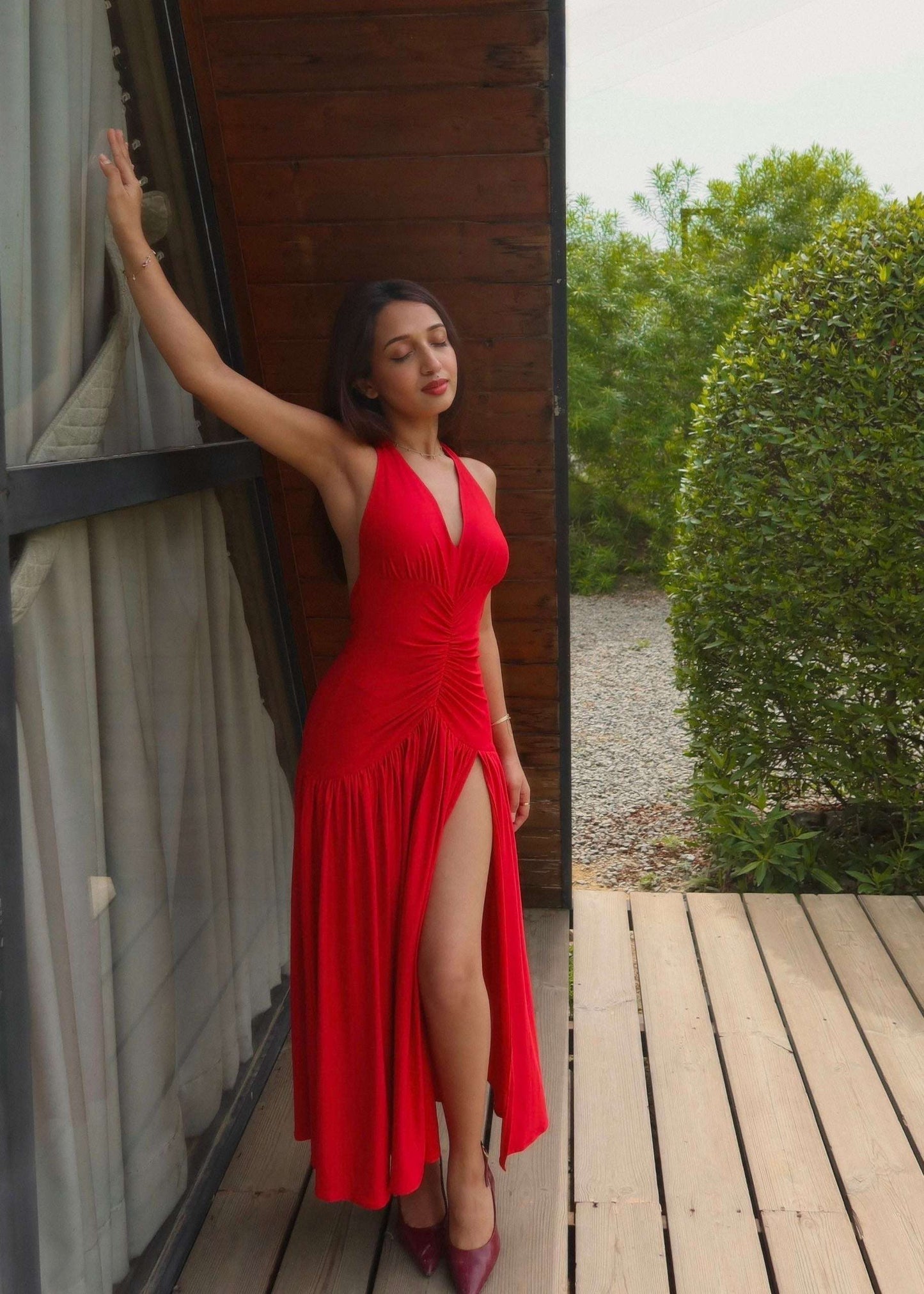 Ruby Halter-Backless Dress