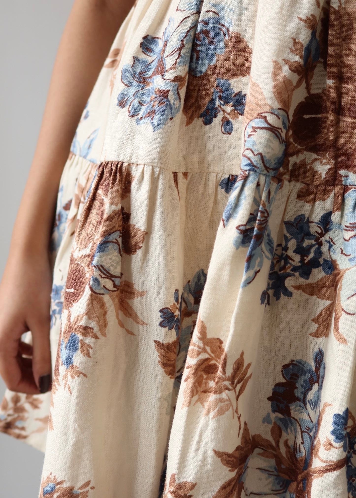 Vintage Floro Lace Up Dress