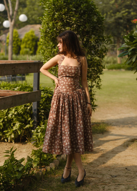 Halter Heritage Floral Dress