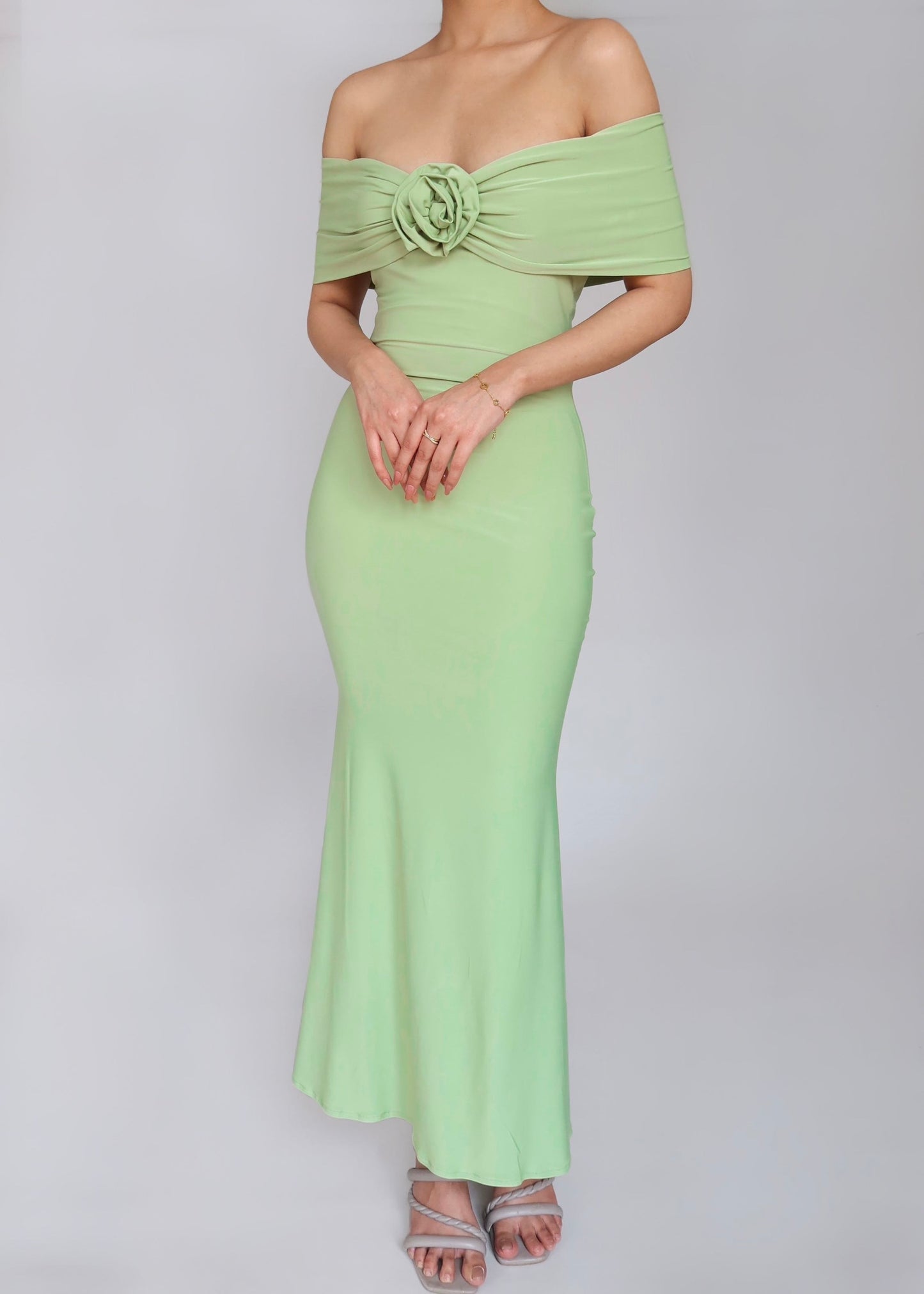 Clio Off Shoulder Long Dress