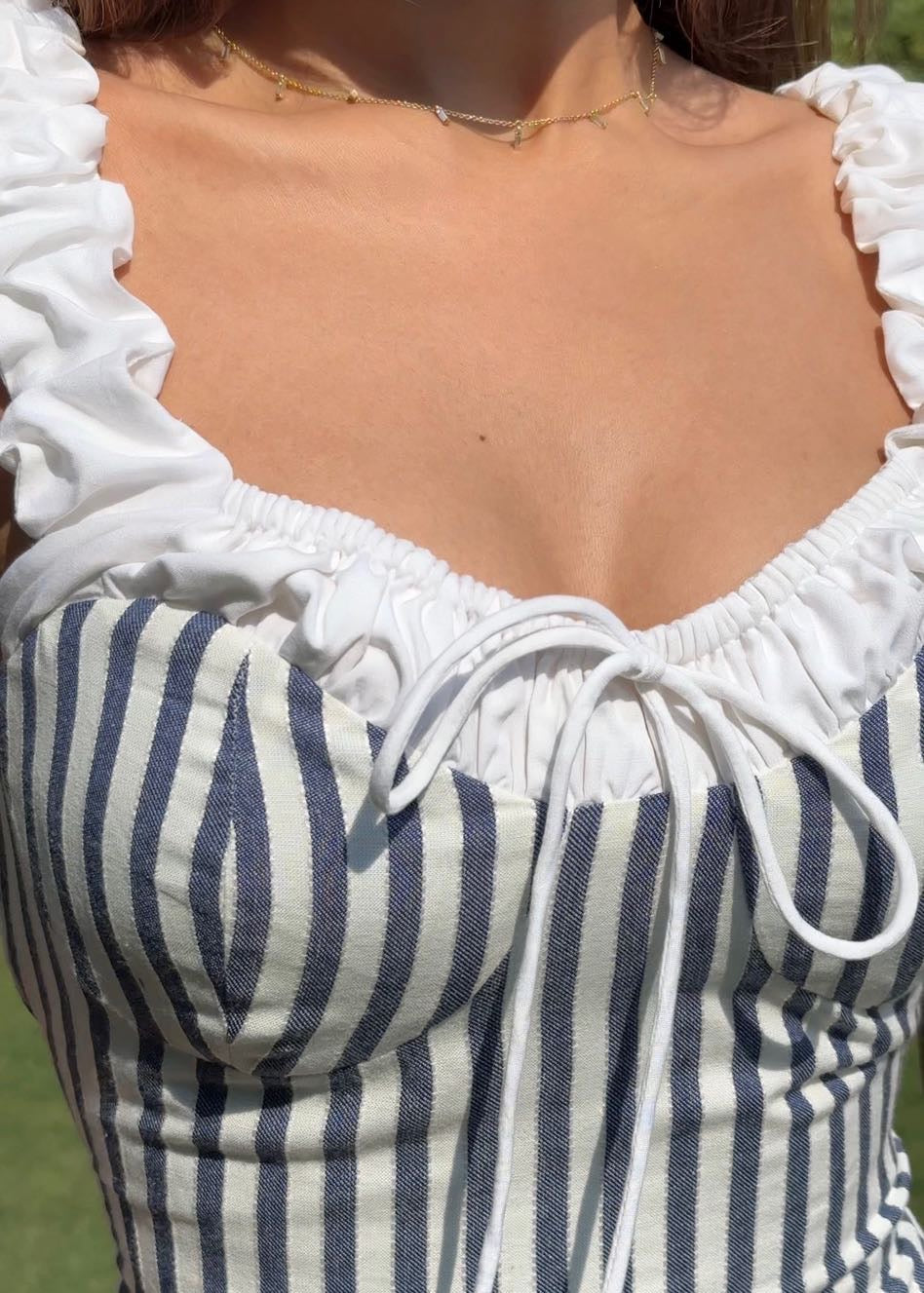 Bustier Striped Dress