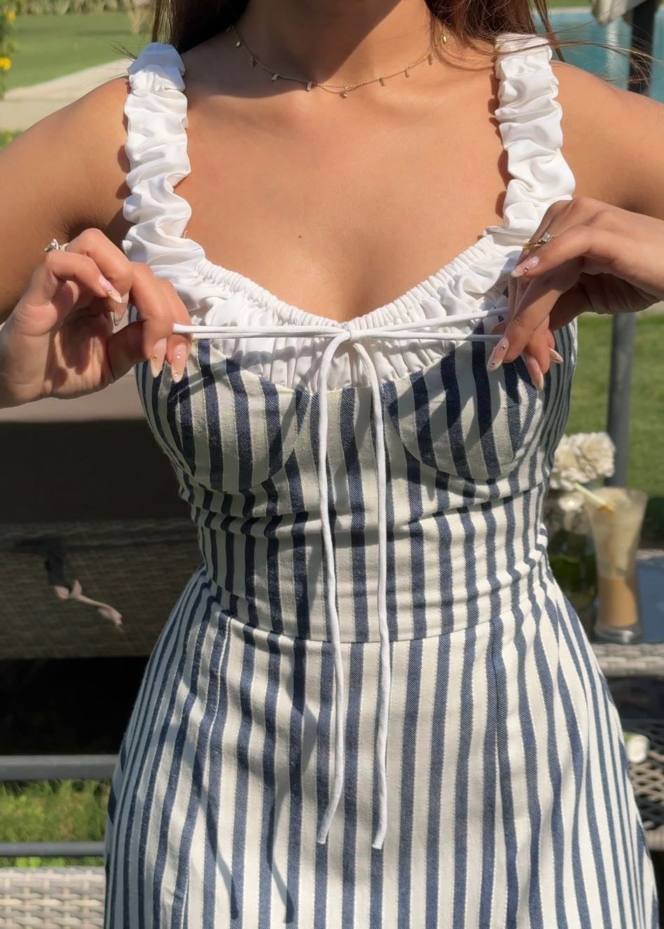 Bustier Striped Dress