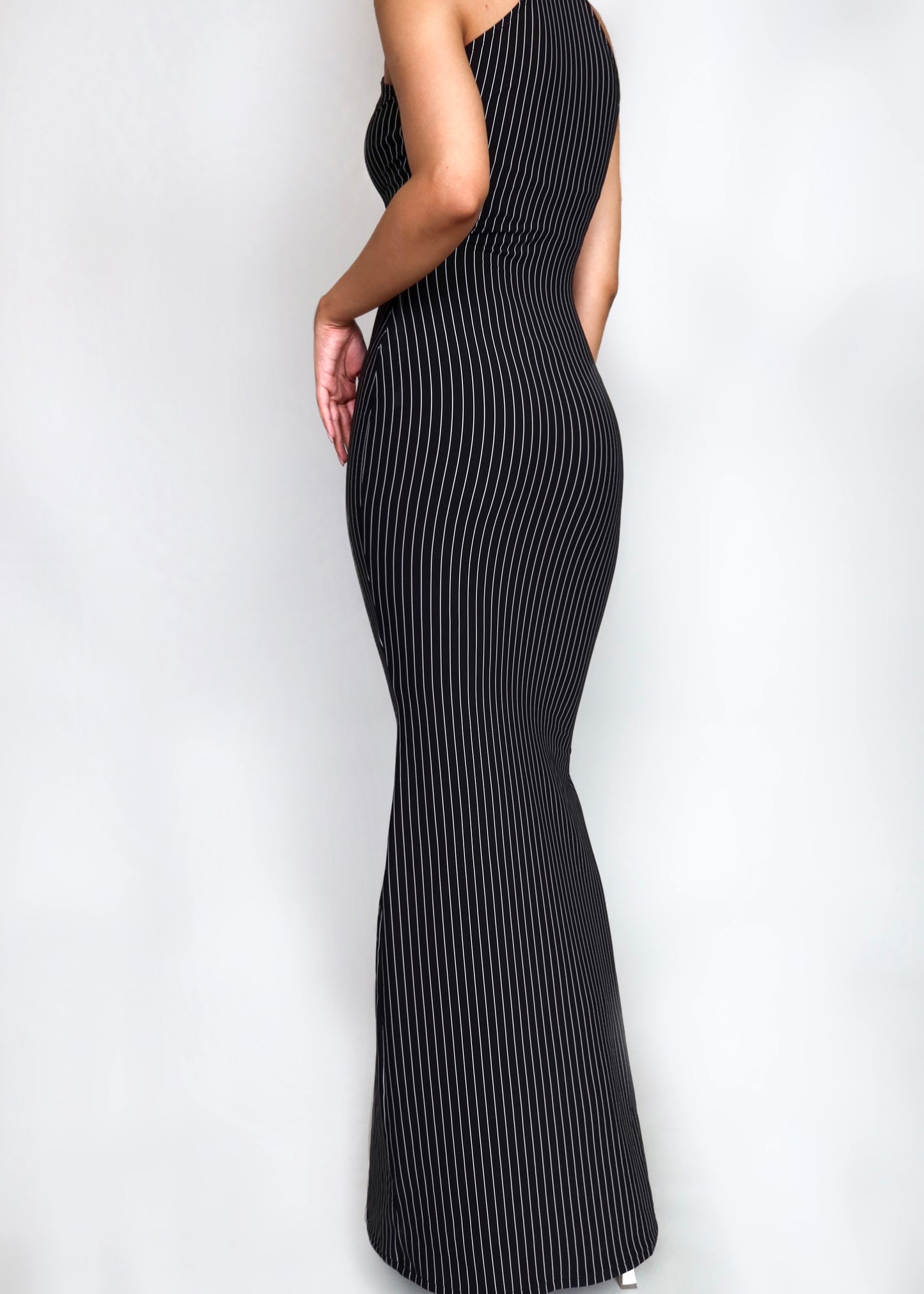 Melanie Striped Long Dress