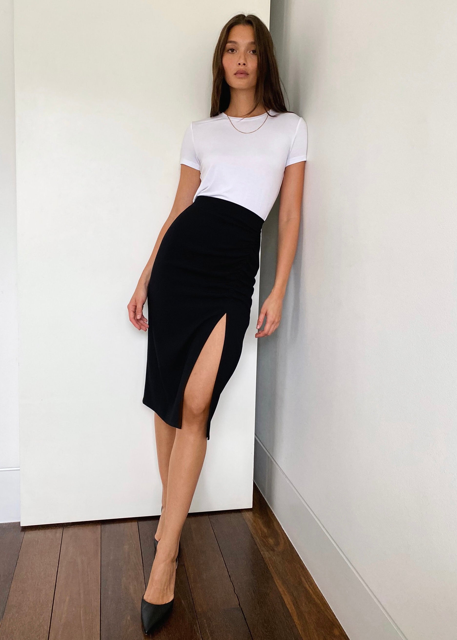 Side Cut Pencil Skirt
