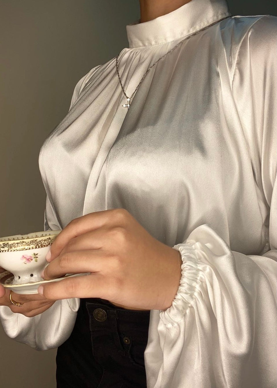 Victoria Satin Blouse