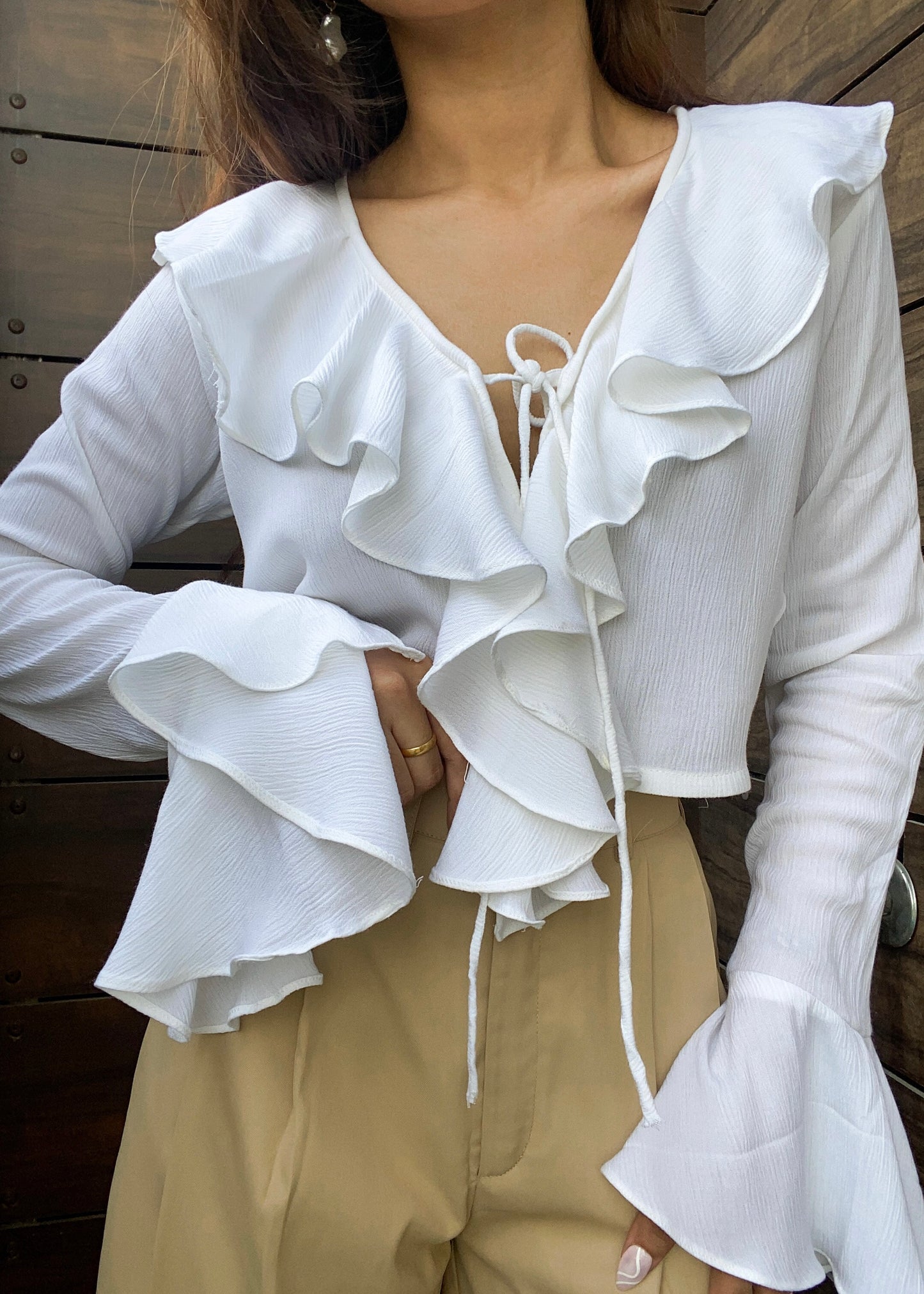 Boho Ruffle Top