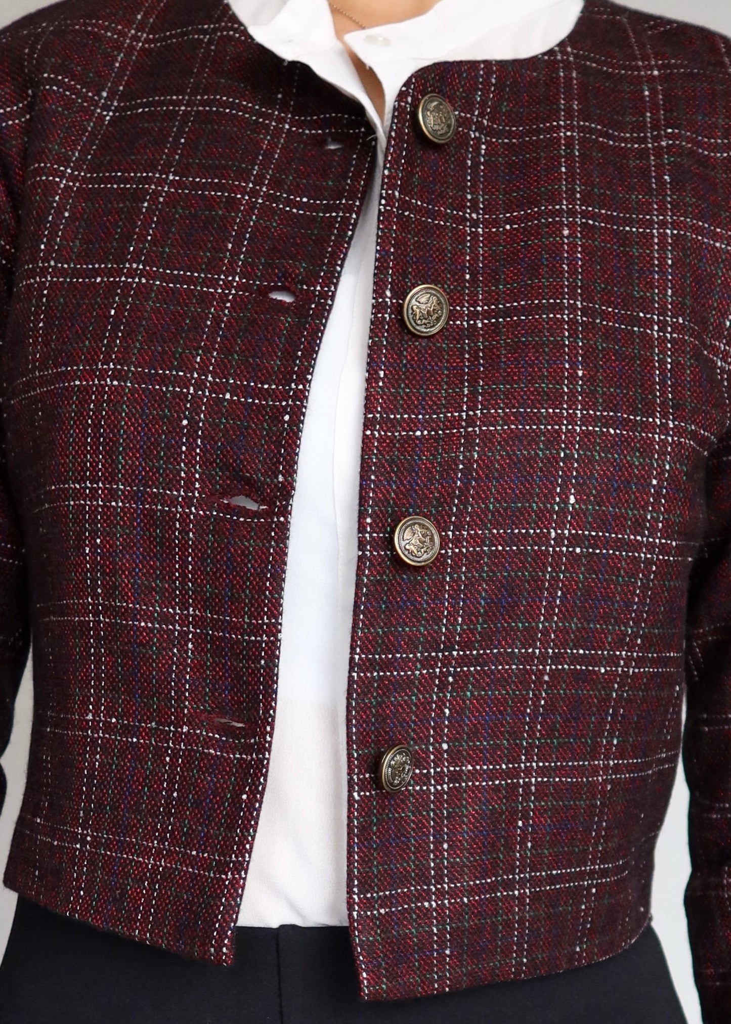 Cherry Tweed Jacket