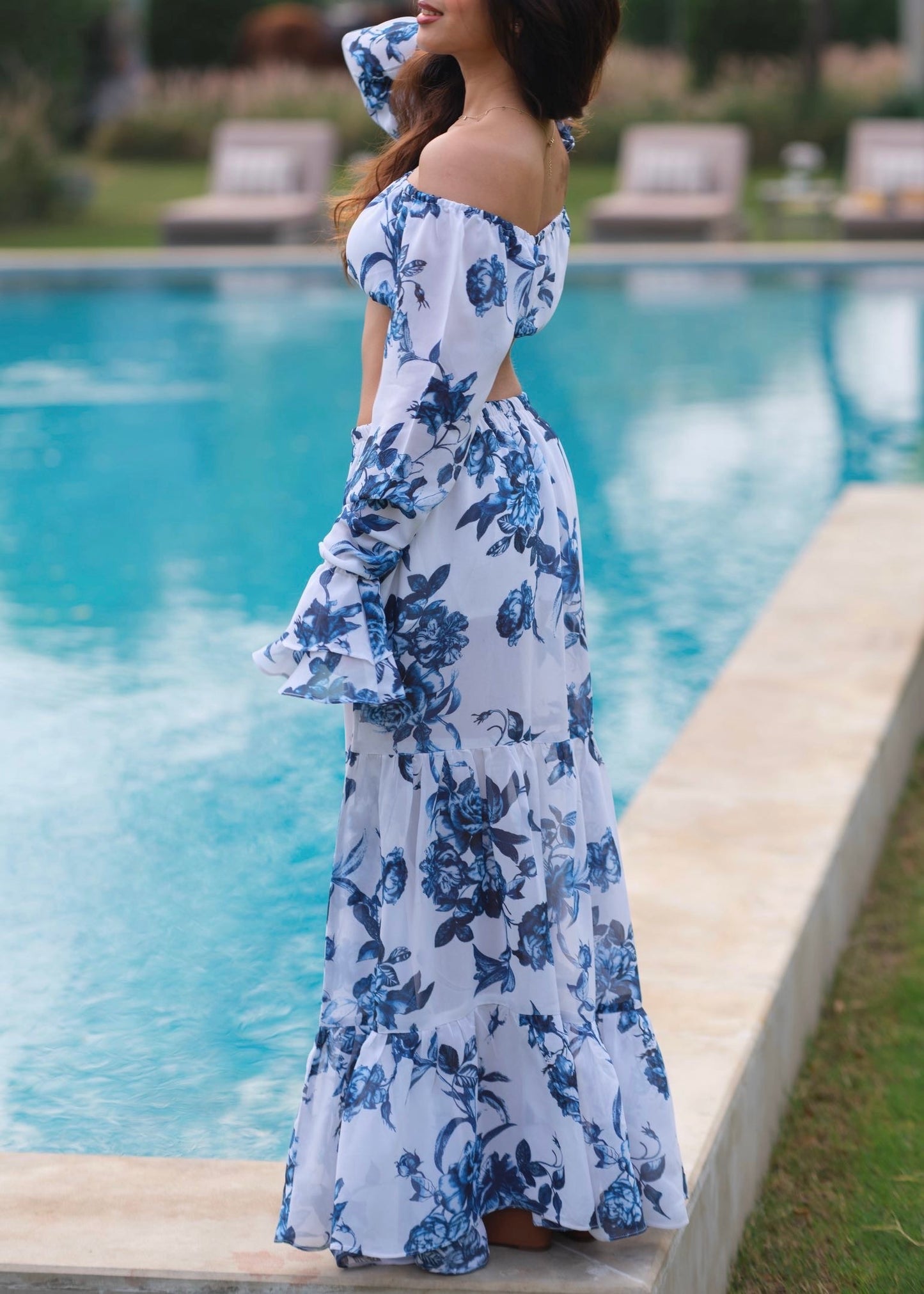 Sapphire Floral Set