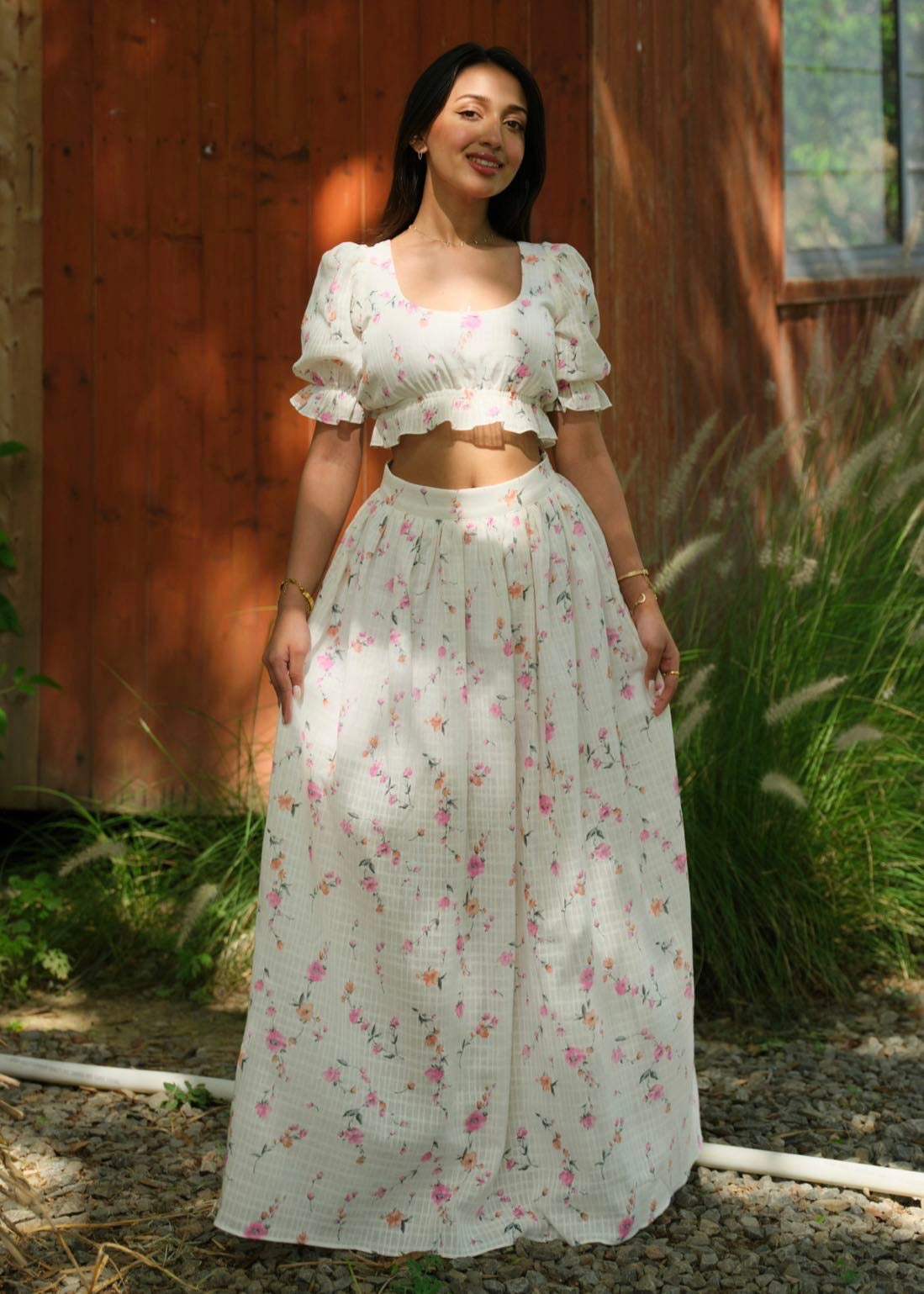 Velour Floral Co-Ord Set