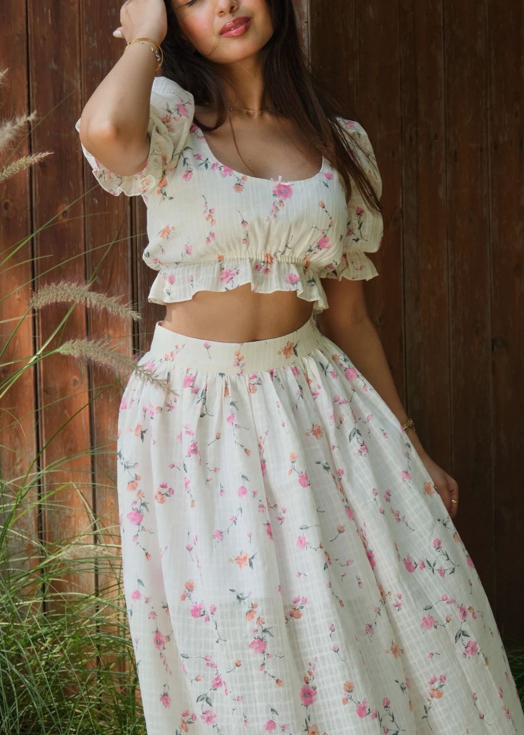 Velour Floral Co-Ord Set