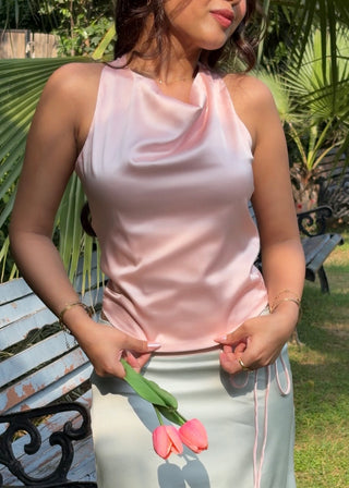 Blush Cowl Top