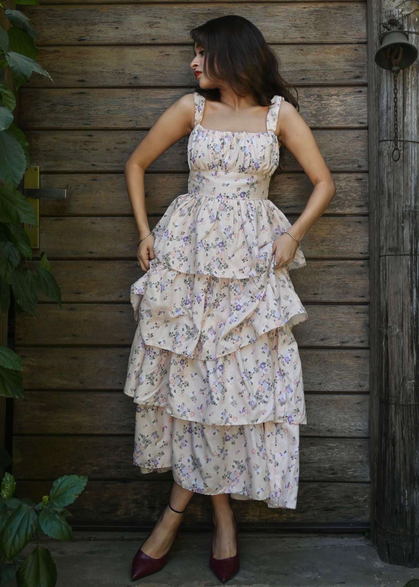 Floral Ruffle Dress – diamondlady