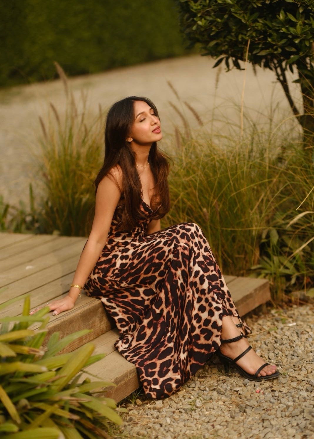 Leopard Luxe Long Dress