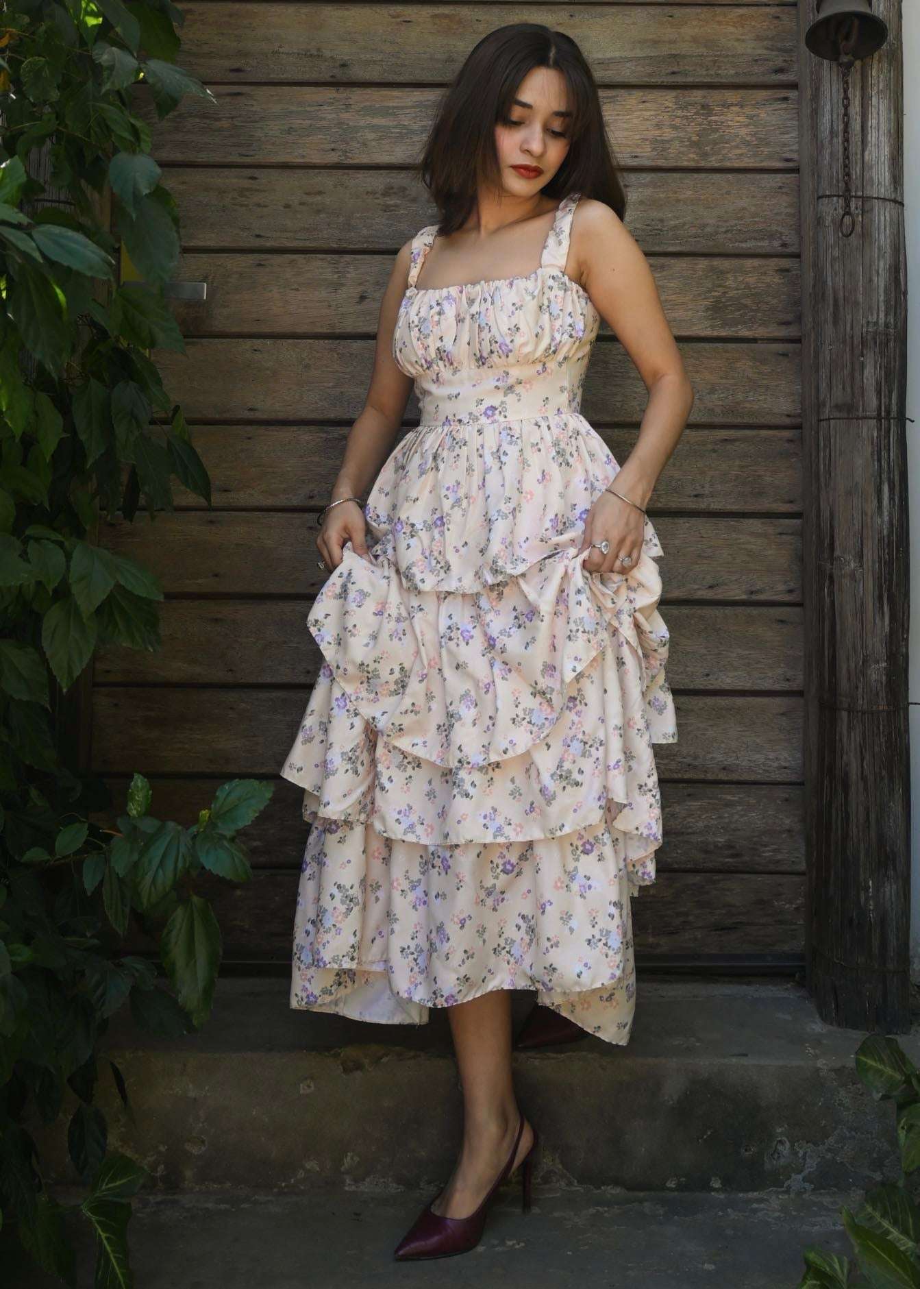 Floral Ruffle Dress – diamondlady