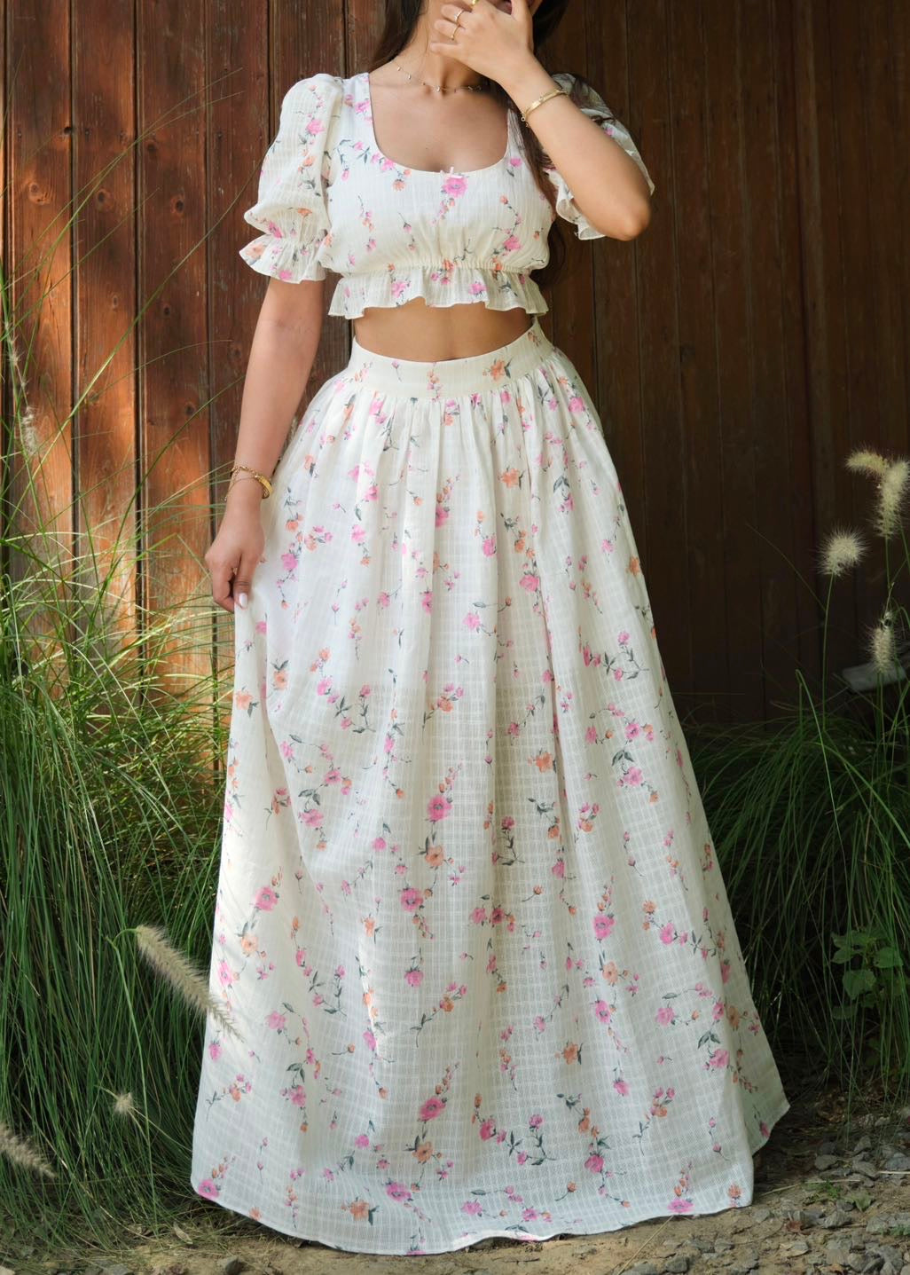 Velour Floral Co-Ord Set