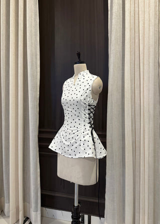 Polka Cinch Top
