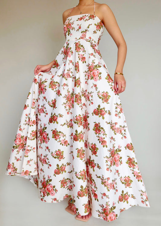 Rose Bunch Long Dress