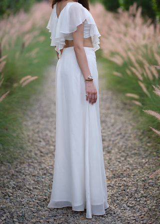 Ivory Ruffle Top