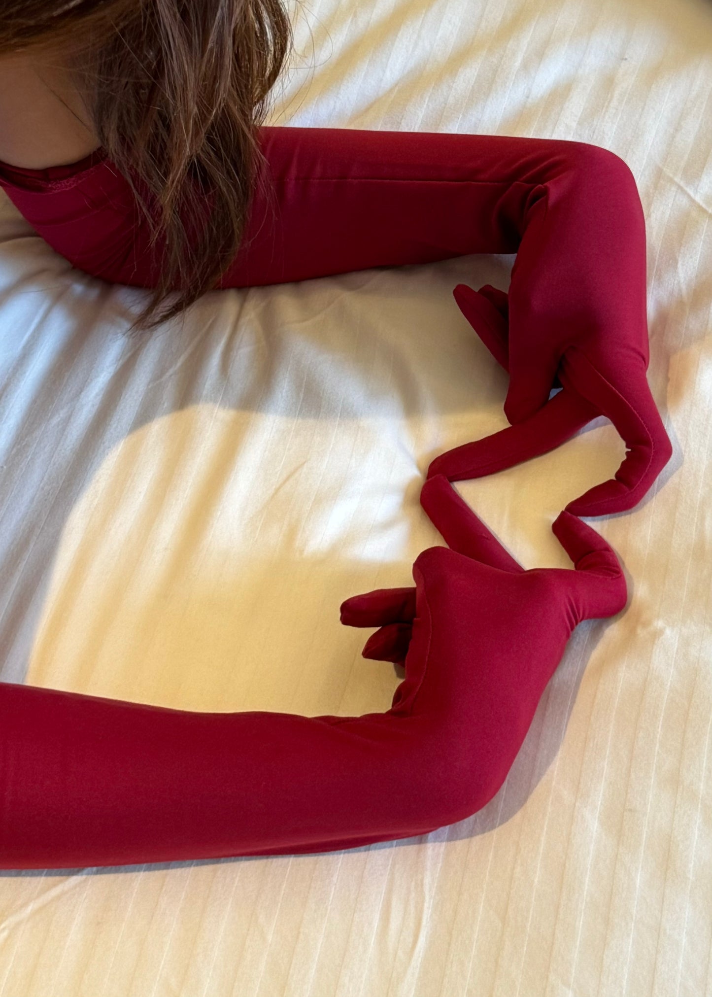 Red Dress & Gloves Set