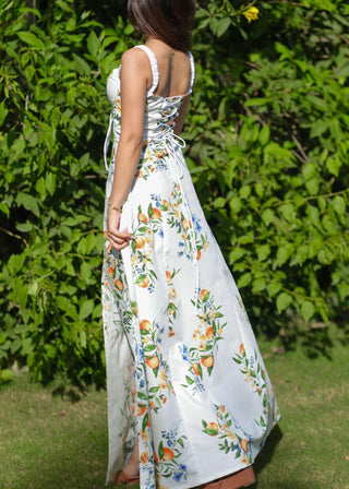 Citrine Lace-Up Sundress