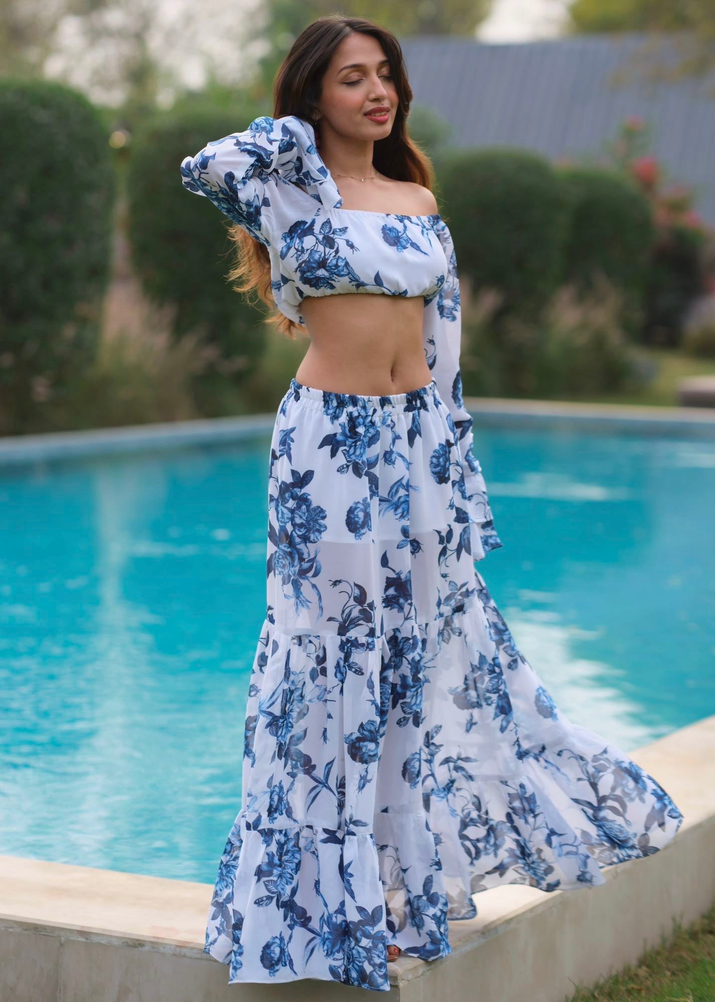 Sapphire Floral Set