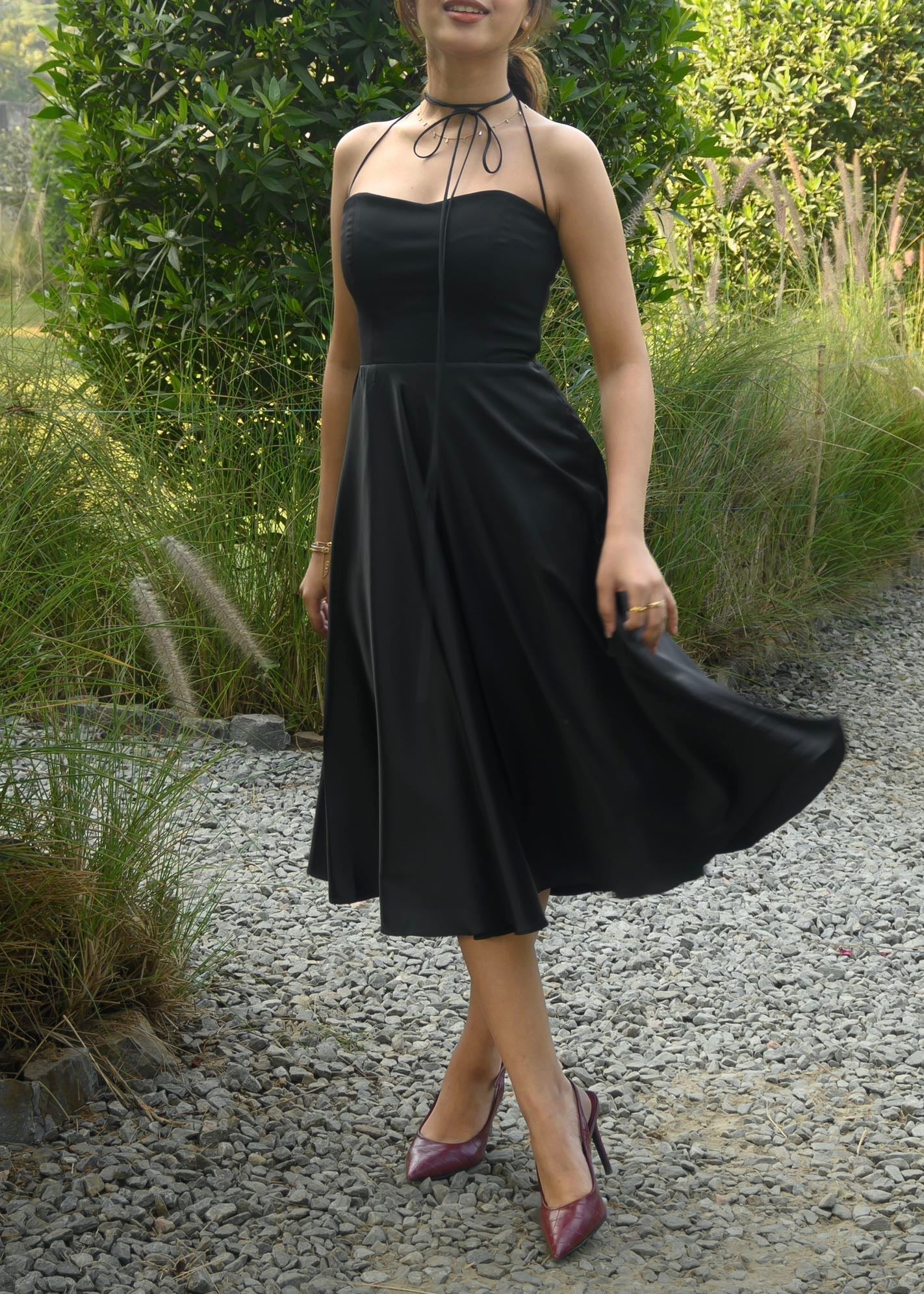 Raven Flare Dress - Main Image