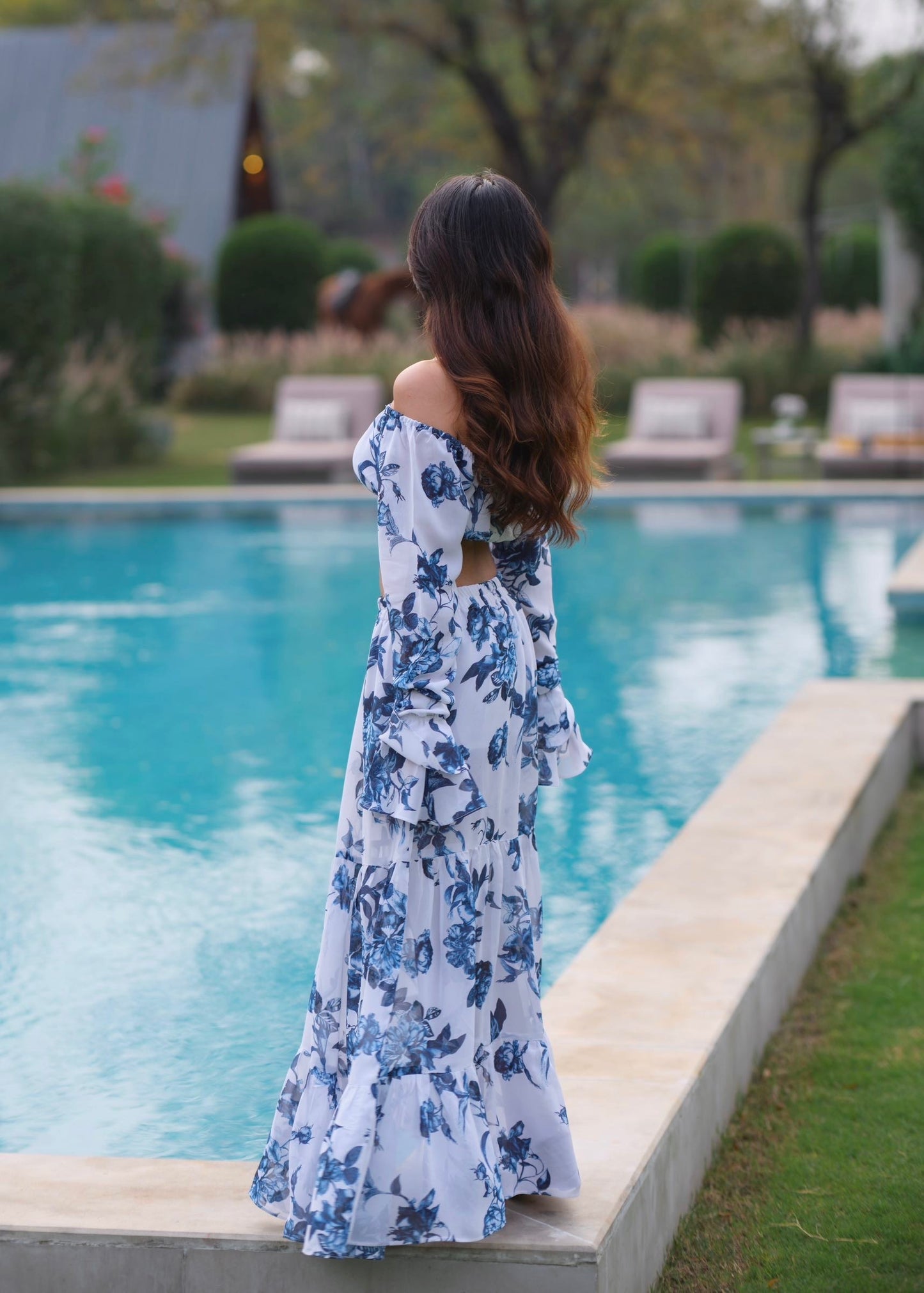 Sapphire Floral Set