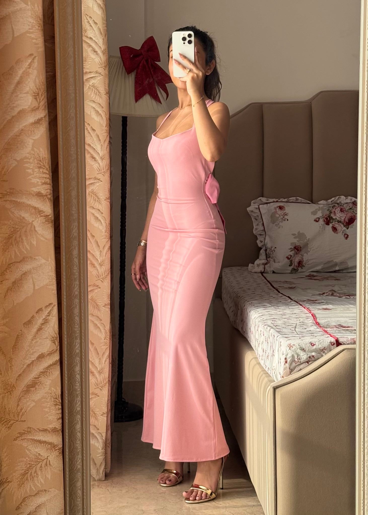 Opera Bow Backless Dress – diamondlady