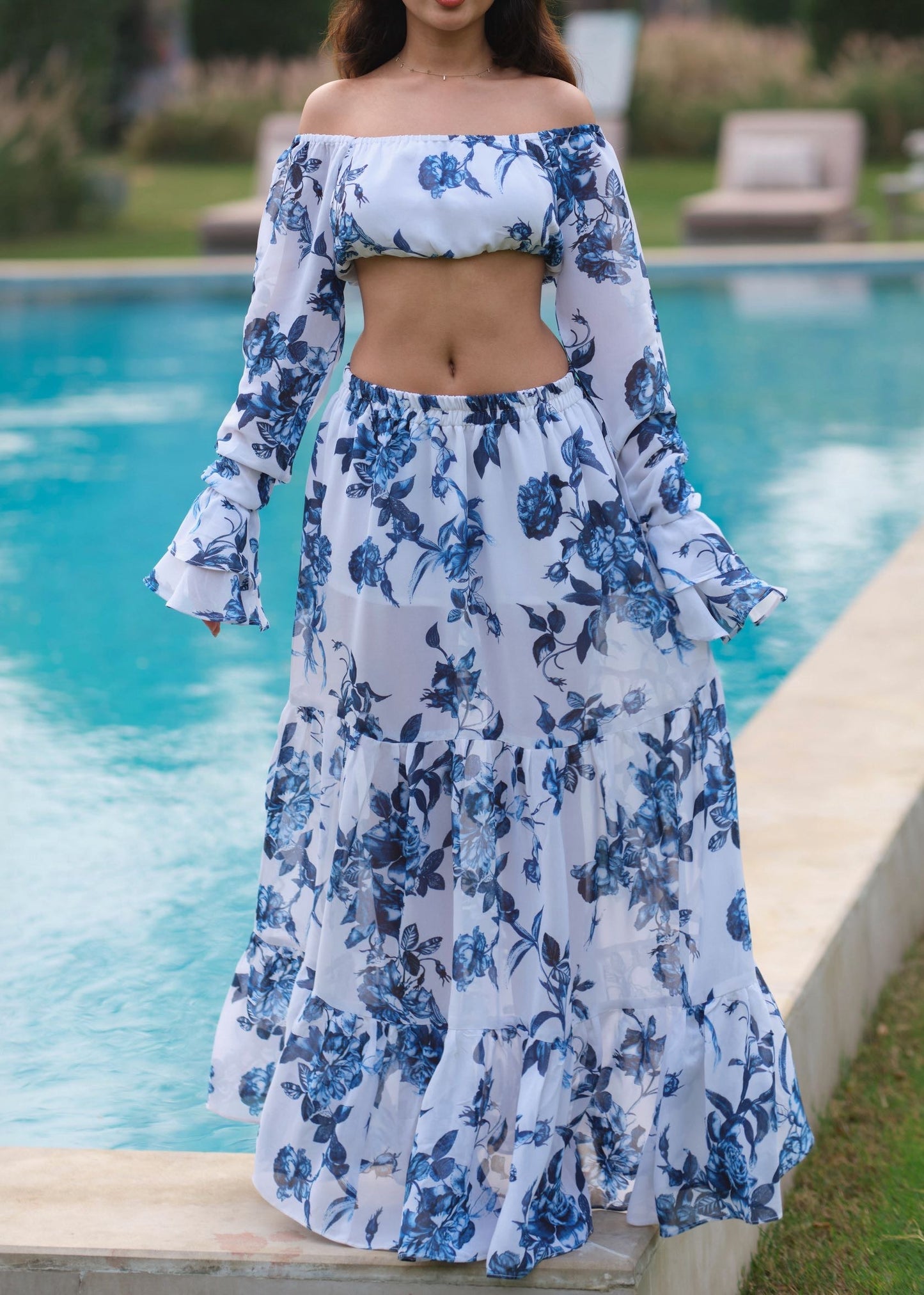 Sapphire Floral Set