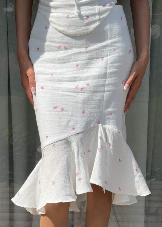 Strawberry Ruffle Skirt