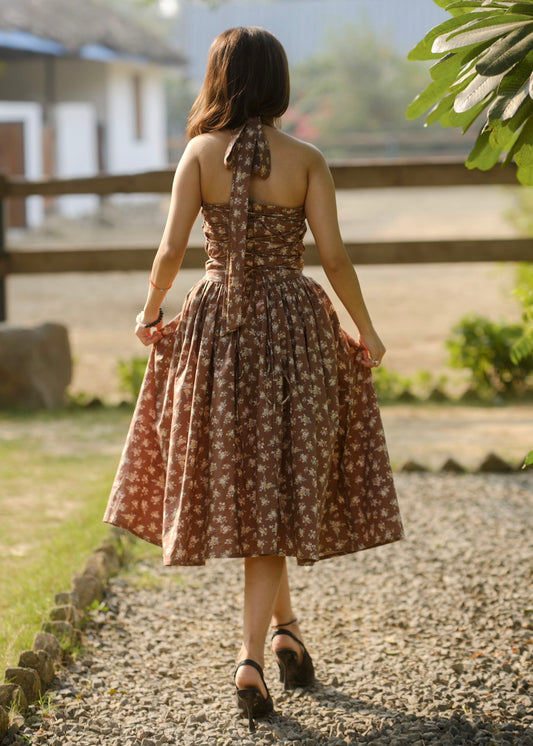 Halter Heritage Floral Dress