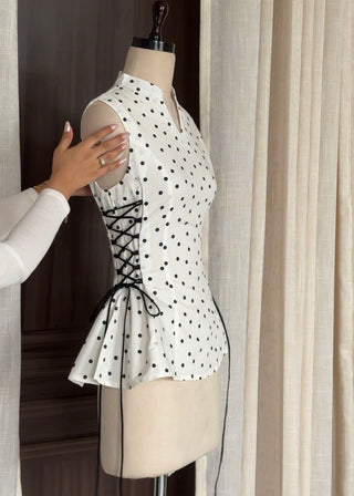 Polka Cinch Top