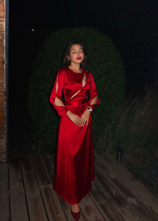 Cynthia Satin Dress