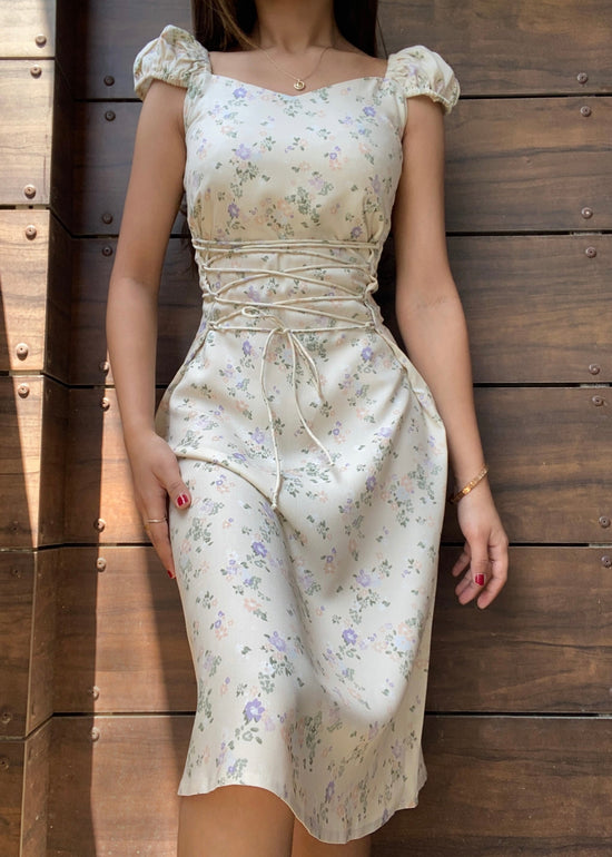 Darla Button Up Collared Dress in Taupe main image 0