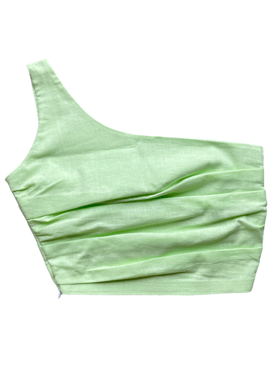 Lime PleatedTop