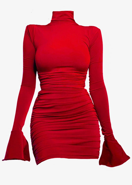 Bratz Ruched Dress Red